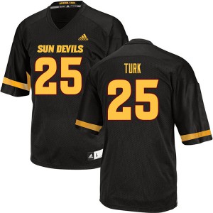 Men Arizona State Sun Devils Michael Turk #25 Official Black Jersey 233312-899