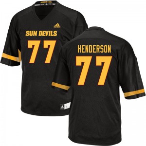 Men's Arizona State Sun Devils LaDarius Henderson #77 Football Black Jerseys 991463-256