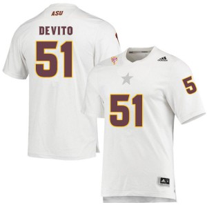 Men's Arizona State Sun Devils Dylan DeVito #51 Alumni White Jersey 915552-952