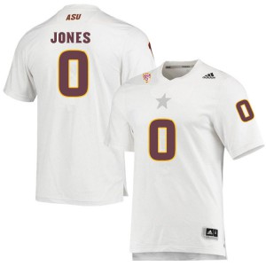Mens Arizona State Sun Devils Jack Jones #0 White Embroidery Jerseys 812321-482