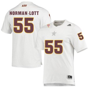 Mens Arizona State Sun Devils Omarr Norman-Lott #55 White University Jerseys 246165-695