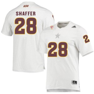 Mens Arizona State Sun Devils Will Shaffer #28 White Official Jersey 236336-472