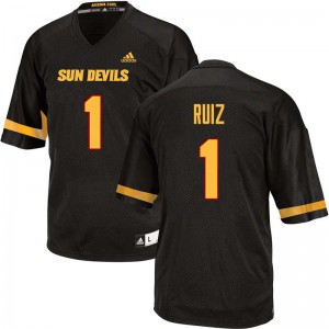 Men's Arizona State Sun Devils Brandon Ruiz #1 Black Stitched Jerseys 515091-829