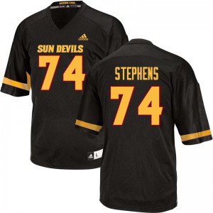 Mens Arizona State Sun Devils Corey Stephens #74 Black Official Jerseys 105547-177