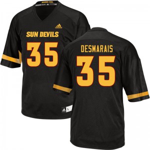 Men Arizona State Sun Devils Jacob Desmarais #35 High School Black Jersey 107513-985