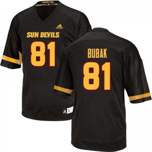 Men's Arizona State Sun Devils Jared Bubak #81 Black Official Jersey 171404-389