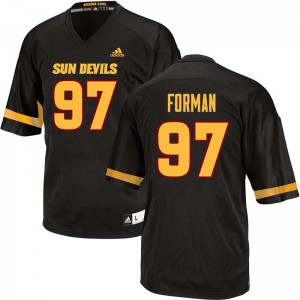 Men Arizona State Sun Devils Shannon Forman #97 NCAA Black Jersey 307613-134