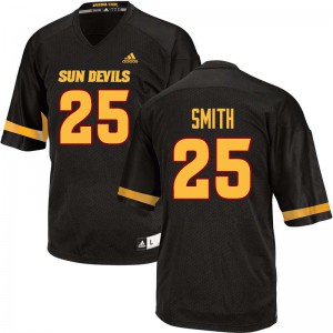 Men's Arizona State Sun Devils Trelon Smith #25 Black Player Jersey 531210-318