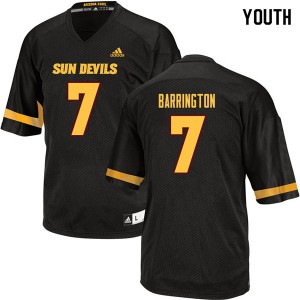 Youth Arizona State Sun Devils Beau Barrington #7 University Black Jersey 478341-714