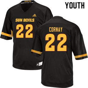 Youth Arizona State Sun Devils Darien Cornay #22 Black College Jersey 895702-469