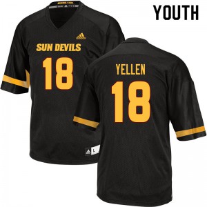 Youth Arizona State Sun Devils Joey Yellen #18 Black University Jerseys 272796-865