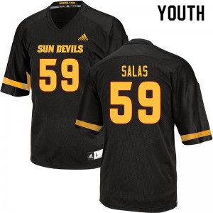 Youth Arizona State Sun Devils Marco Salas #59 Stitched Black Jersey 877114-941