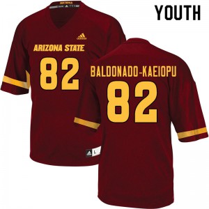 Youth Arizona State Sun Devils Tyerell Baldonado-Kaeiopu #82 Maroon Official Jerseys 963204-401