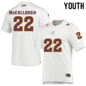 Youth Arizona State Sun Devils Caleb McCullough #22 High School White Jersey 278632-672