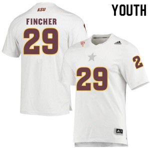 Youth Arizona State Sun Devils Chandler Fincher #29 White High School Jerseys 901783-372
