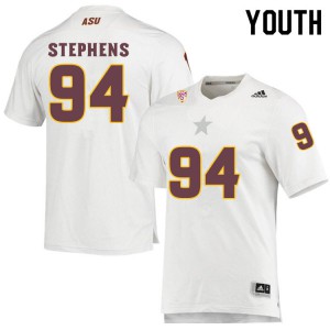 Youth Arizona State Sun Devils Corey Stephens #94 White College Jersey 672634-447