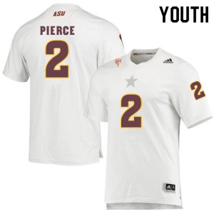 Youth Arizona State Sun Devils DeAndre Pierce #2 College White Jersey 980503-150