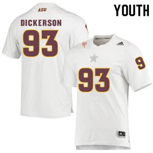 Youth Arizona State Sun Devils Erik Dickerson #93 White Embroidery Jersey 390182-622