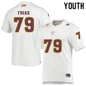 Youth Arizona State Sun Devils Ralph Frias #79 White High School Jerseys 256510-605