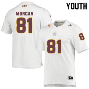 Youth Arizona State Sun Devils Ryan Morgan #81 White High School Jersey 596649-402