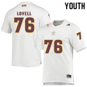 Youth Arizona State Sun Devils Spencer Lovell #76 Football White Jersey 997387-895