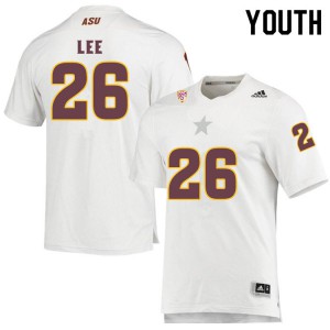 Youth Arizona State Sun Devils T Lee #26 Football White Jersey 798157-555