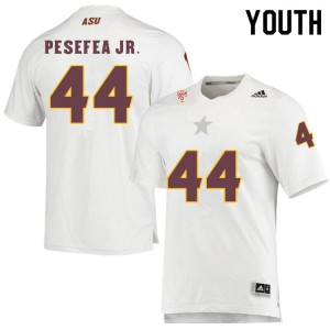Youth Arizona State Sun Devils Tautala Pesefea Jr. #44 Stitched White Jerseys 990841-585
