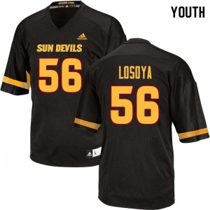 Youth Arizona State Sun Devils Alex Losoya #56 Black Alumni Jerseys 981138-328