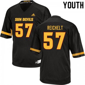 Youth Arizona State Sun Devils Armand Reichelt #57 Black NCAA Jersey 171726-673