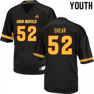 Youth Arizona State Sun Devils Cody Shear #52 Black Embroidery Jersey 491548-396