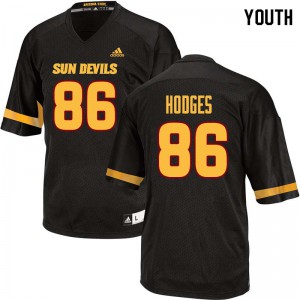 Youth Arizona State Sun Devils Curtis Hodges #86 Black College Jerseys 572443-187
