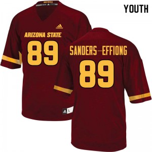 Youth Arizona State Sun Devils Daniel Sanders-Effiong #89 Stitched Maroon Jerseys 864794-303