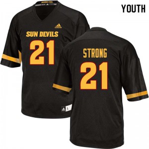 Youth Arizona State Sun Devils Jaelen Strong #21 Black High School Jerseys 737932-774