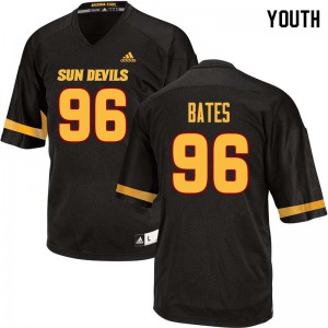 Youth Arizona State Sun Devils Jalen Bates #96 NCAA Black Jerseys 548854-487