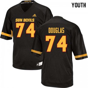 Youth Arizona State Sun Devils Jamil Douglas #74 Black Embroidery Jerseys 625581-294