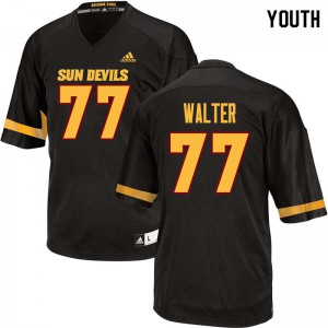 Youth Arizona State Sun Devils Mason Walter #77 Black Embroidery Jersey 415064-733