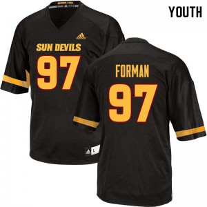 Youth Arizona State Sun Devils Shannon Forman #97 Black Stitched Jersey 916017-513
