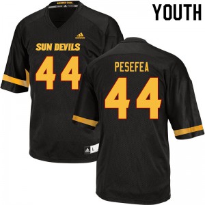 Youth Arizona State Sun Devils T.J. Pesefea #44 Stitch Black Jersey 535115-700