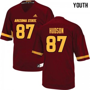 Youth Arizona State Sun Devils Tommy Hudson #87 Alumni Maroon Jerseys 157663-943